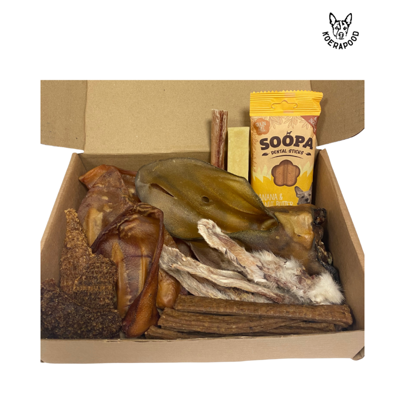 Naturaalsete närimismaiuste valik keskmisele ja suuremale koerale