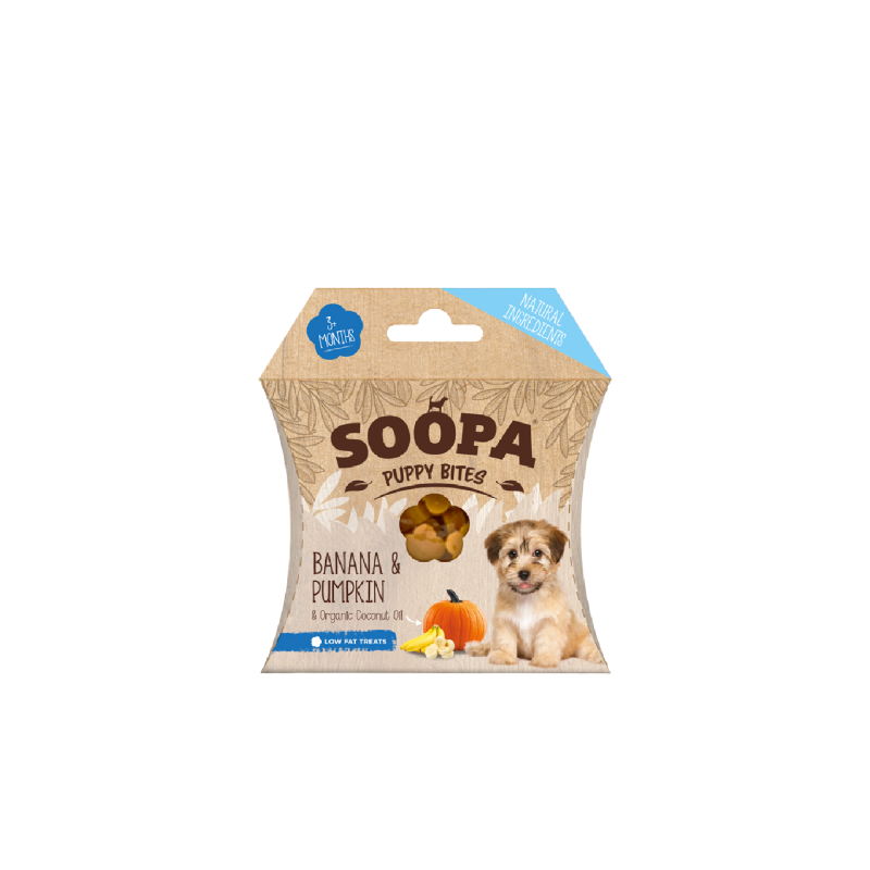Soopa treeningmaius kutsikatele: banaan ja kõrvits, 50gr