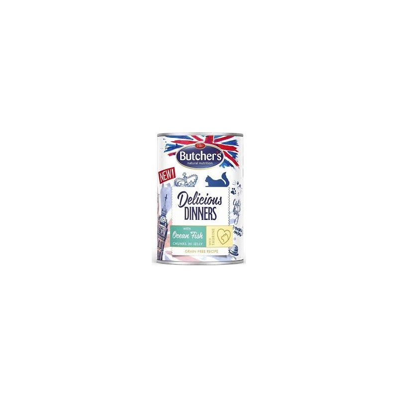 Butcher's kassikonserv Delicious Dinners ookeanikalatükkidega 400g