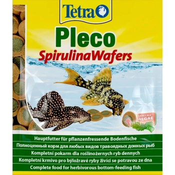 Tetra kalade täissööt Pleco Spirulina vahvlid 15 g.webp