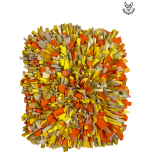 Nuuskimismatt 50x40cm,  kollane/oranž