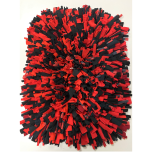 Nuuskimismatt 60x45cm,  punane/must