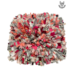 Nuuskimismatt 50x50cm, roosa/hall