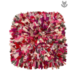 Nuuskimismatt 50x50cm, roosa/lilla/hall