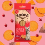 Soopa närimispulgad, jõhvikas ja bataat, 100gr