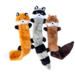 ZippyPaws Skinny Peltz piiksuga mänguasi, erinevad loomad 45 x 6cm
