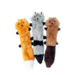 ZippyPaws Skinny Peltz piiksuga mänguasi, erinevad loomad 28 x 5cm