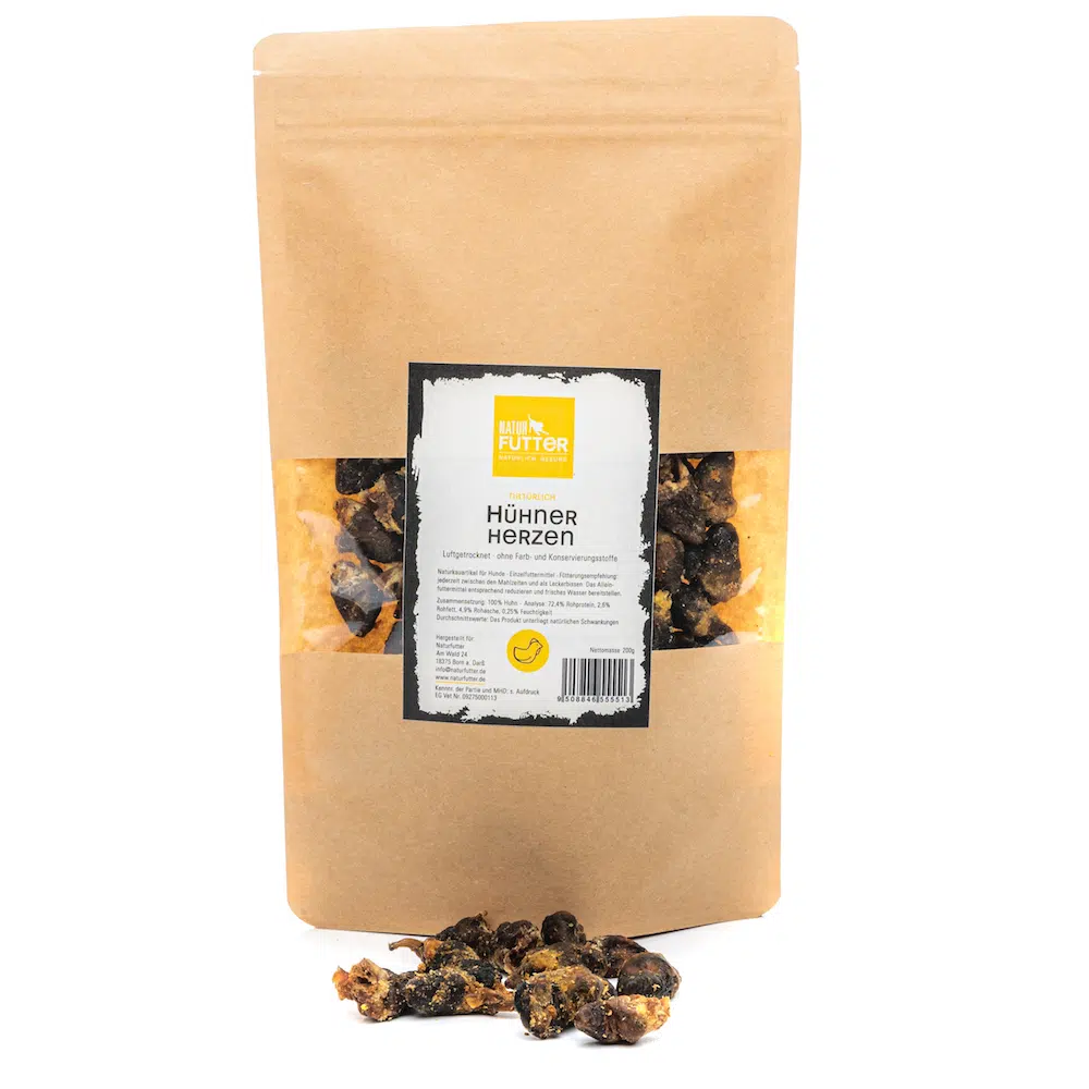 Naturfutter maiused, kanasüdamed 200gr